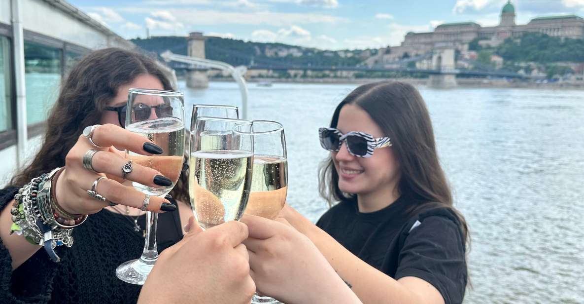 Budapest: 1 hr Sunshine Booze Cruise with Prosecco - Gróf Széchenyi Ship: the best kind of “sunshine plan”