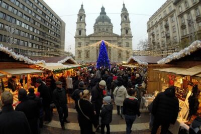 Budapest Christmas Walking Tour & Entry to St Stephen's Basilica - Getting oriented fast: Andrássy út 22 to Erzsébet Square