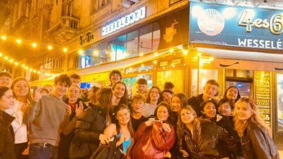 Budapest: Guided Bar Crawl with 1 Hour Open Bar and Shots - The First Stop: Welcome Shots and Getting to Know Your Group