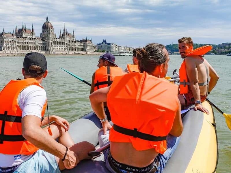 Budapest Rafting - Sunset Cruise - The riverside finish: calm waters and an intimate bar stop (summer)