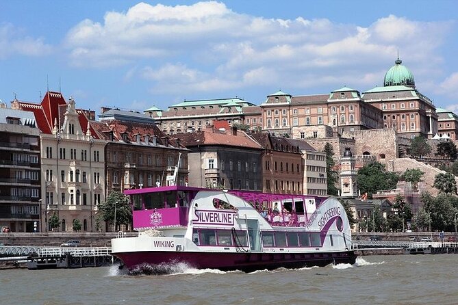 Budapest Sightseeing with Drink Included - National Theatre since 2002 and Balna’s modern contrast on the east bank