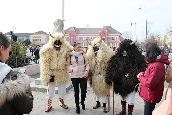 BUSÓJÁRÁS Unesco Heritage Folklore Carnival in Mohács - Mohácsi Busójárás in Action: Cloaks, Masks, Rattlers, and Noise