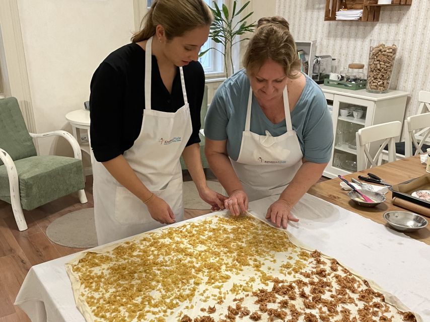 Stretched Strudel Making Class with 2 Different Fillings - Price and value: $90 for technique, ingredients, and drinks