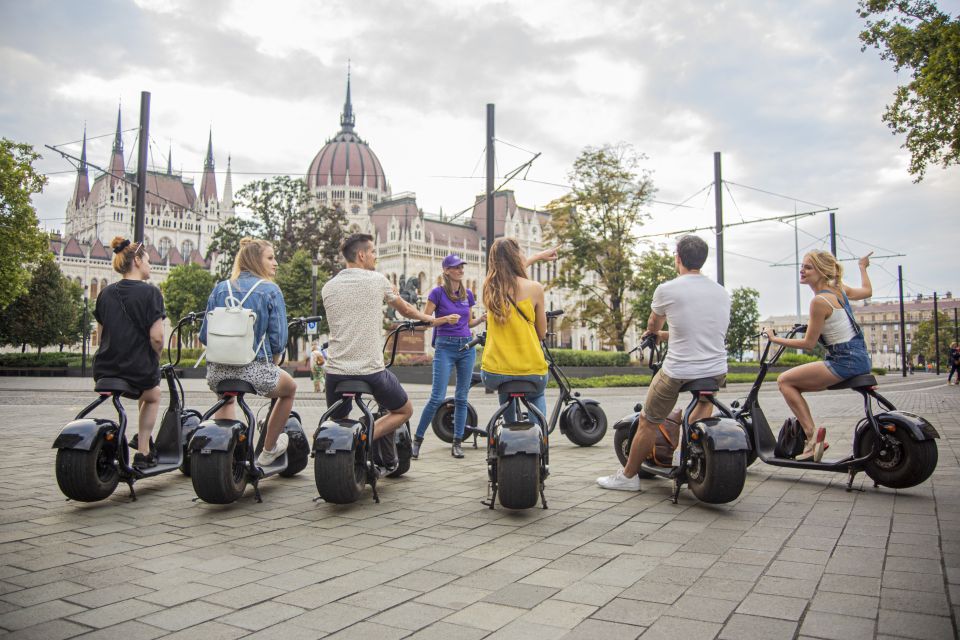 Top sights of Pest downtown on e-scooters incl. Parliament - Why an e-scooter tour beats rushing by foot in Pest