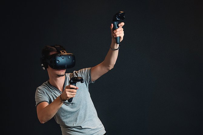 VR experience at PlayVR - Games You Can Actually Pick, Not Just Pay For