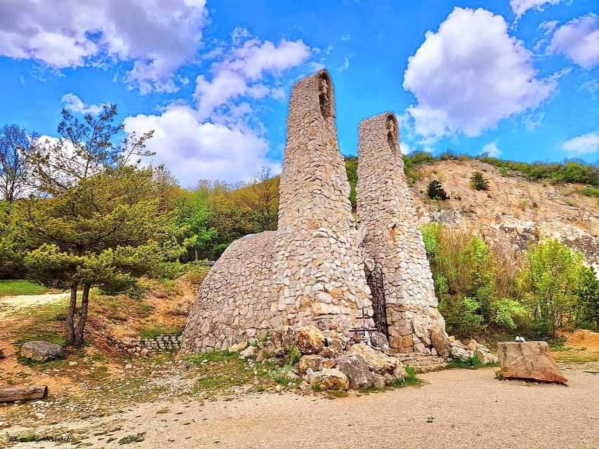 Walk to recent and aged spiritual sanctuaries near Budapest - Church of Pilis: modern worship with valley views